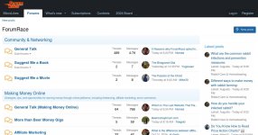 ForumRace: Online Money-Making Strategies and Community